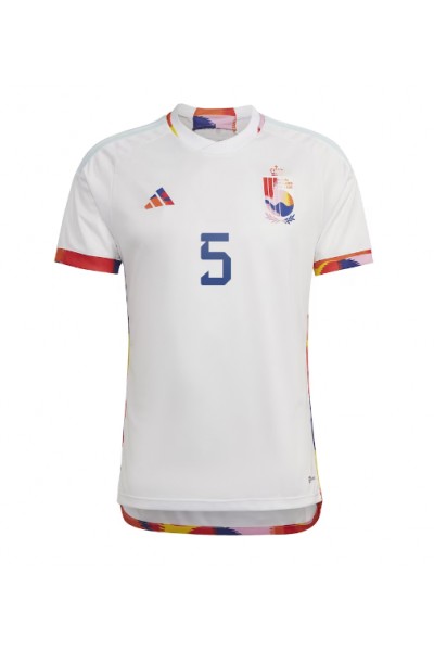 Fotbalové Dres Belgie Jan Vertonghen #5 Venkovní Oblečení MS 2022 Krátký Rukáv